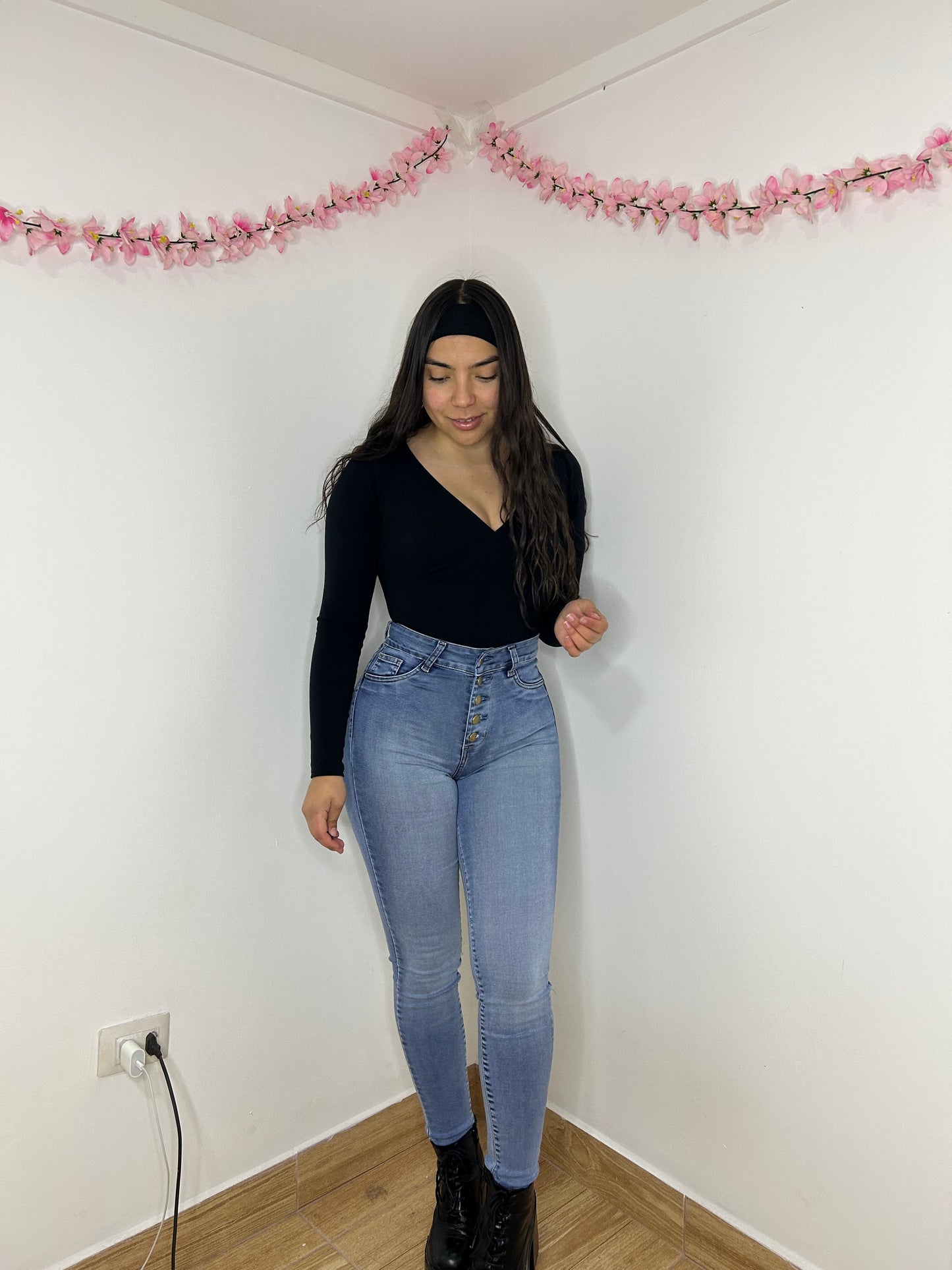 SKINNY BUTTONS CELESTE 🩵