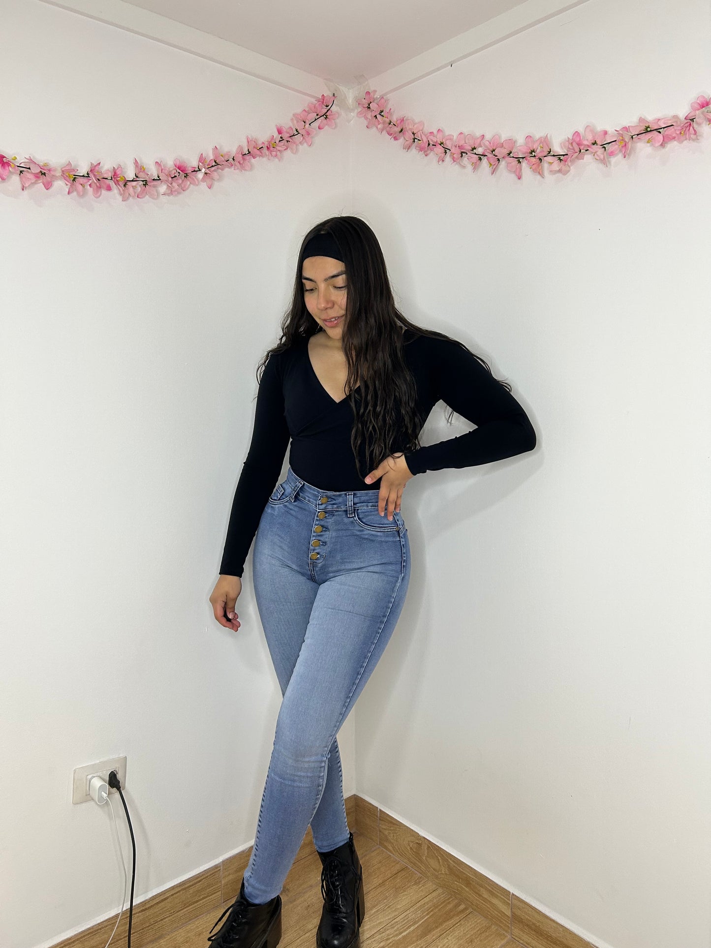 SKINNY BUTTONS CELESTE 🩵