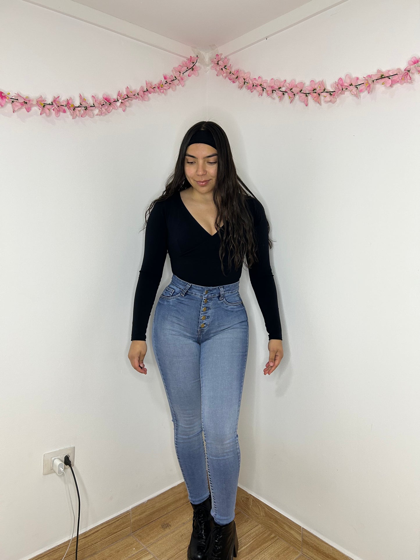 SKINNY BUTTONS CELESTE 🩵