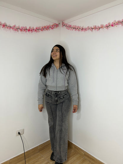 WIDE LEG GRIS | DIRTY 🩶