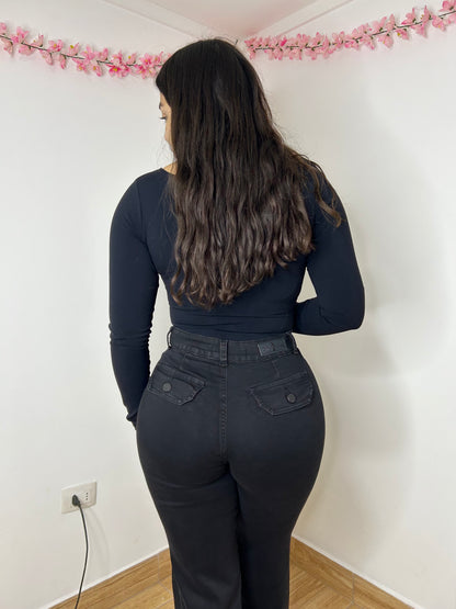 WIDE LEG LINEAL PINZAS | DIRTY 🖤