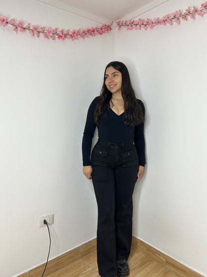 WIDE LEG LINEAL PINZAS | DIRTY 🖤