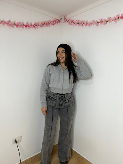 WIDE LEG GRIS | DIRTY 🩶