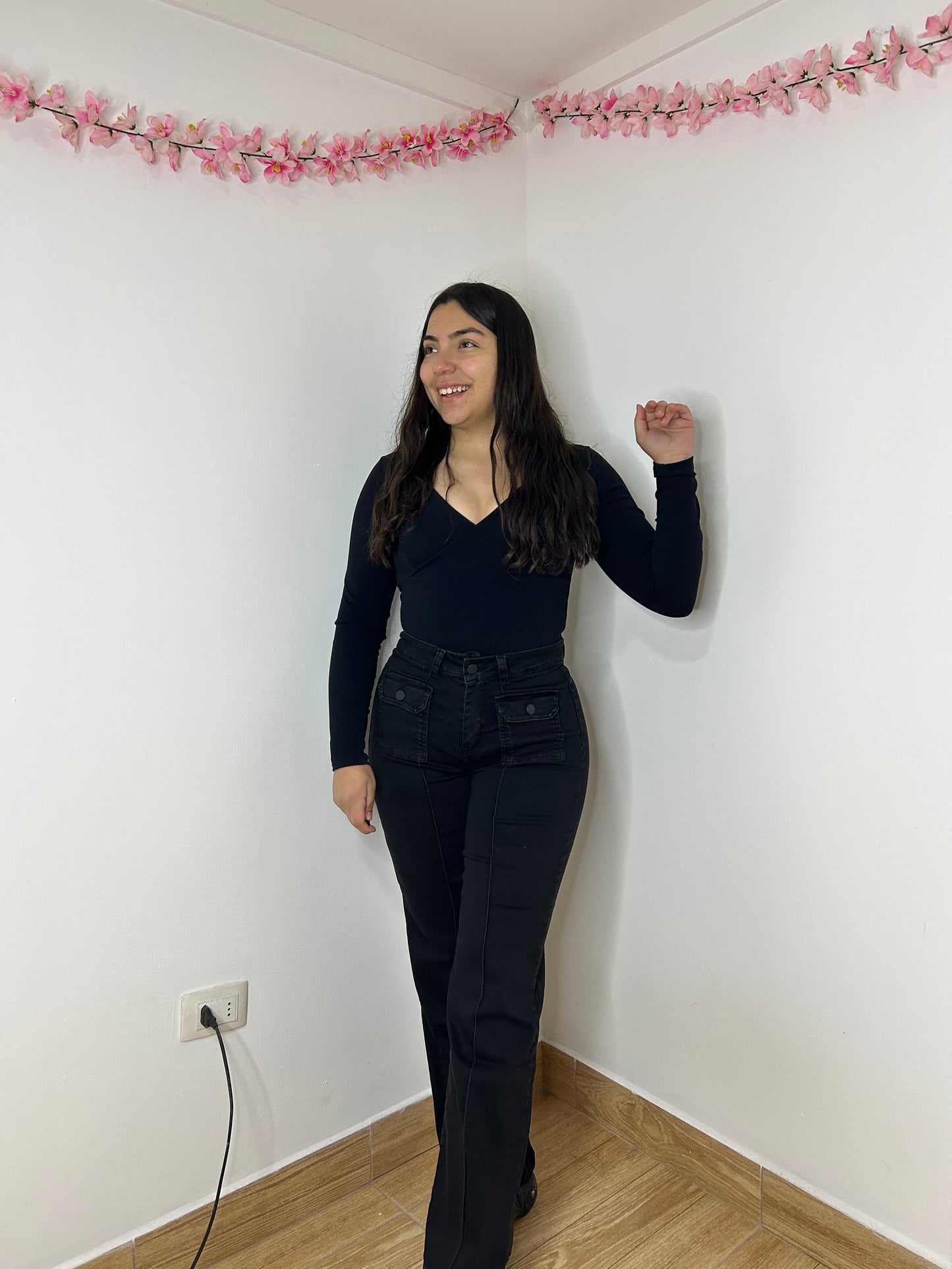 WIDE LEG LINEAL PINZAS | DIRTY 🖤