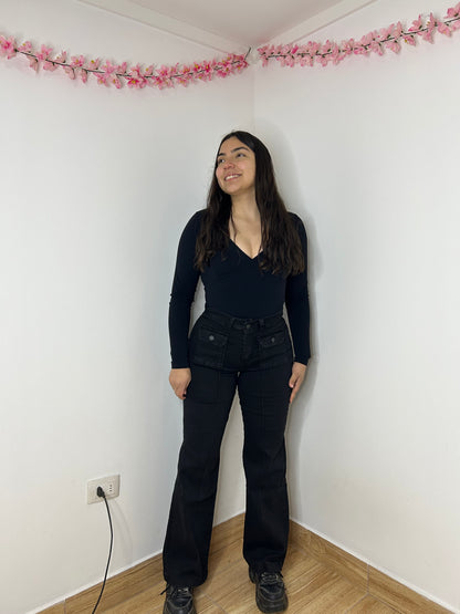 WIDE LEG LINEAL PINZAS | DIRTY 🖤