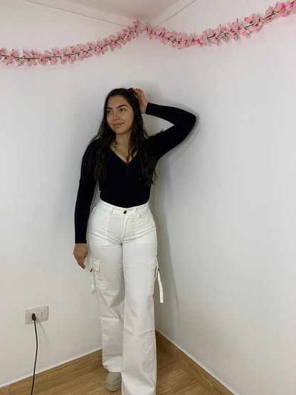 CARGO PARIS BLANCO 🤍